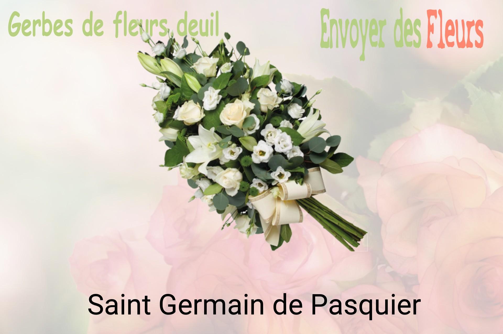 Gerbe de fleurs de deuil livrée à Saint-Germain-de-Pasquier